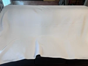 Lands’ End weiße Twin Size gewebte Supima Baumwolle Decke 96x66 - Bild 1 von 4