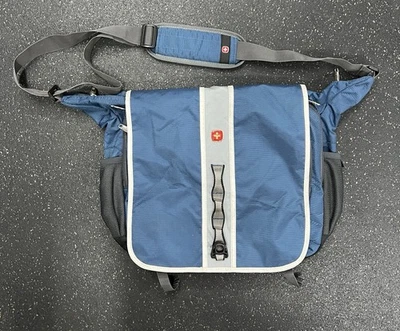 *Swiss Gear*Laptop/Messenger/Computer/Shoulder Bag/Backpack NWT BLUE/GRAY - Image 1 of 4