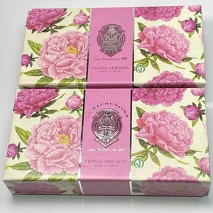 La Florentina Peonia Arborea Seife Bar Made In Italy 2 Boxen 3x150g/3x5,3oz NEU - Bild 1 von 8