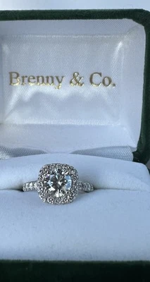 Engagement Ring 1.61 Carat 14K  Round Diamond - Image 1 of 4