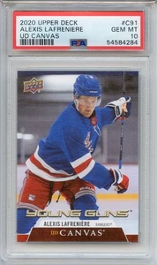 2020 UD Alexis Lafrenière Young Guns Canvas PSA 10 GEM MT #C91 - Picture 1 of 2