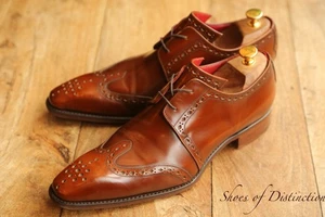 Jeffery West hellbraune Leder Derby Brogue Schnürschuhe UK 8 US 9 EU 42 - Bild 1 von 10