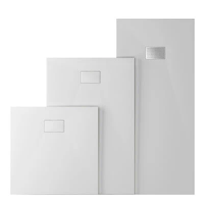 Antirutsch Duschwanne Duschtasse Acrylwanne Bad Superflach SMC Brausewanne weiß - Bild 1 von 4