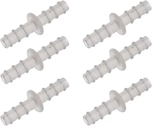 6x Schlauchverbinder für Sauerstoffschläuche, Steckverbinder mit Riffelung - Bild 1 von 2