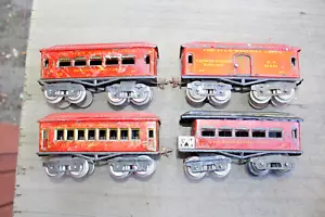 Ives Railway Prewar O Gauge #60 #62 #71 #73 Passenger Cars Red b2 - Picture 1 of 7