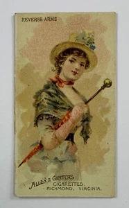 1888 N18 Allen & Ginter Parasol Reverse Arms 125E - Picture 1 of 2