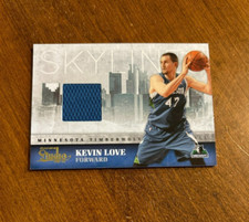 Kevin Love 2009-10 Panini Studio Skylines Game Used Jersey #17 Timberwolves /249
