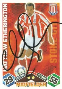 MATTHEW ETHERINGTON* SIGNED STOKE 2009/2010 MATCH ATTAX TRADING CARD+COA - Picture 1 of 1
