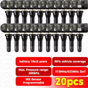 Sensores de presión de neumáticos programables universales Autel TPMS MX-Sensor 315 MHz 433 MHz - Imagen 1 de 21