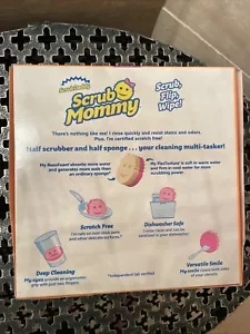 4 pk Scrub MOMMY Dual Two Sided Sponge and Scrubber Multi Task New - Picture 1 of 6