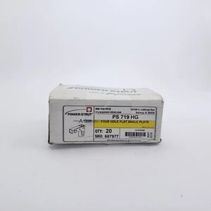 20 qty Power-Strut PS-719 HG, 4 Hole Flat Angle Plate - Picture 1 of 3