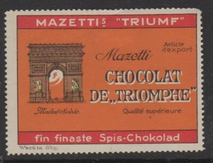 Sweden - Mazetti's Chocolate "Triumph" Malmo - MH OG - Picture 1 of 1