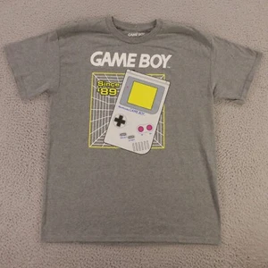 Game Boy Shirt Mens Large Gray Cototn Blend Nintendo Short Sleeve - Picture 1 of 9