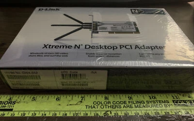 D-Link DWA-552 Xtreme N Wireless Desktop PCI Adapter -NIB- 2.4 GHz ONLY!! - Image 1 of 3