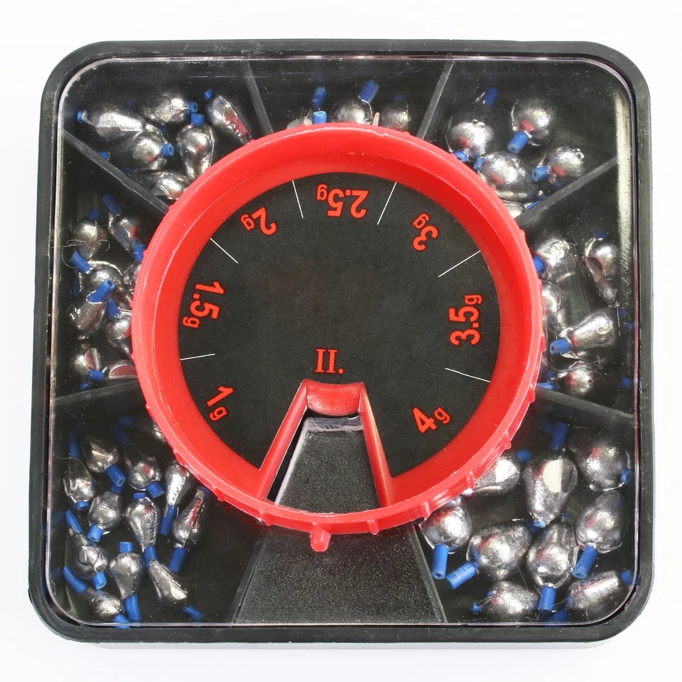 Tropfen Angelblei Sortiment mit Innenführung Blei Tropfenblei - Bild 1 von 1