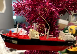 2002 HESS MINI VOYAGER BOOT WEIHNACHTSSCHMUCK - Bild 1 von 1