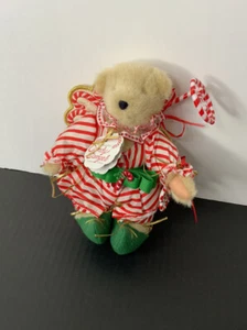 Muffy VanderBear Candy Cane C'Angels Christmas Plush Teddy Bear Limited Edition - Picture 1 of 3