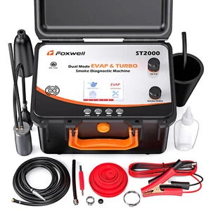 FOXWELL Car EVAP Smoke Machine Leak Tester Dual Mode Diagnostic Turbo System Kit - Picture 1 of 13