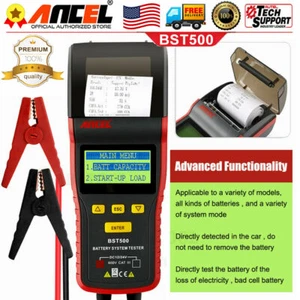 OBD Battery Tester Car Truck 12V 24V Charging Analyzer Thermal Print Diagnostic - Picture 1 of 10