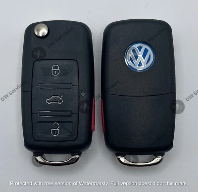 ¡NUEVO! Mando a distancia Volkswagen 4 botones llave abatible 1K0 959 753 P / 48 CAN / NBG92596263 Foto 1 de 4