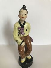 Chinese Hand painted Lady Figure In Grate Condition 7” Tall