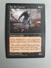 Tar Pit Warrior, MTG Visions (1997), Common Black Creature NM