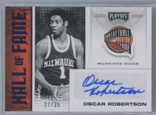 Oscar Robertson 2020-21 Chronicles Hall Of Fame Blue Auto Autograph #27/35