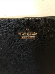 Borsa da sera Kate Spade New York nera tracolla busta pochette tracolla catena oro - Foto 1 di 16