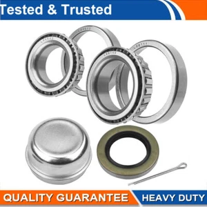 Trailer Hub Wheel Bearing Kit For 3500# EZ Lube Axle 1.719" Seal L68149 L44649 - Picture 1 of 7