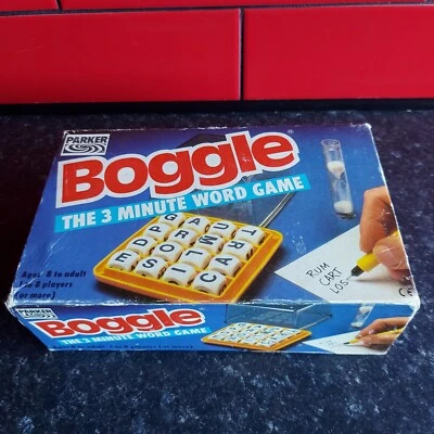 Vintage Boggle Word Game by Parker 1992  BOX ONLY  - Image 1 of 4