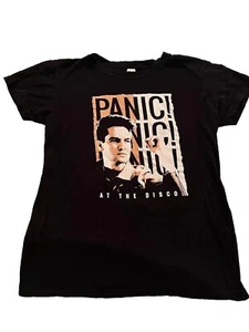 Panic At The Disco Brendon Urie T-Shirt Men's L Short Sleeve Graphic Black - Picture 1 of 5