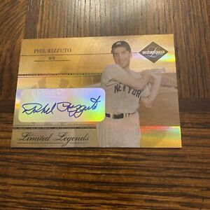 Phil Rizzuto 2005 Donruss Playoff Leaf Limited Autograph #49/50