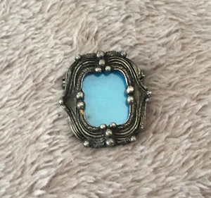 VTG Sterling Miniature Photo Frame Pin Brooch - Picture 1 of 4