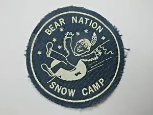 Vintage YMCA Indian Guide Y-Guides Patch Bear Nation Snow Camp aufblasbarer Schlauch - Bild 1 von 2