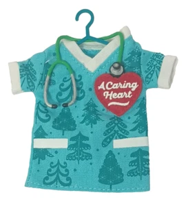 Hallmark A Caring Heart Scrub Top Matt Johnson Ornament New Box with writing - Picture 1 of 11