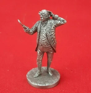 Figura de peltre The Saturday Evening Post 1748-1757 COLONIAL PRIDE FM 1978 - Imagen 1 de 5