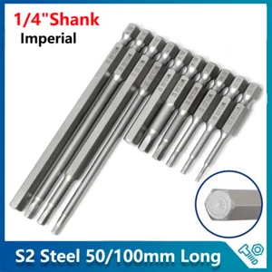 Imperial Hex Head Screwdriver Bits Allen Key Bit Impact Driver Power Drill Bit - Picture 1 of 36