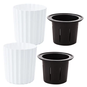 2Pcs Indoor Plants Flower Pots Self Watering Pot Plant Landscape - Picture 1 of 12