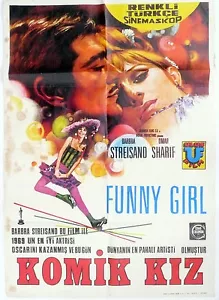 1969 TURCO UN FOGLIO / 8 PIEGHE - BARBRA STREISAND - RAGAZZA DIVERTENTE - Splendido! - Foto 1 di 4