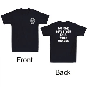 Skull Nobody Cares No One Owes You Sht Work Harder Sarcastic Quote Men's T-Shirt - Picture 1 of 8