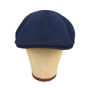 VTG Kangol Tropic 504 Ventair Flat Cap Newsboy Cabbie Golf England Blue - Picture 1 of 9