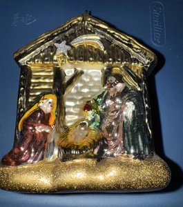 Polonaise Kurt Adler Krippenschmuck Maria, Josef, Jesus und Krippe wunderschön - Bild 1 von 6