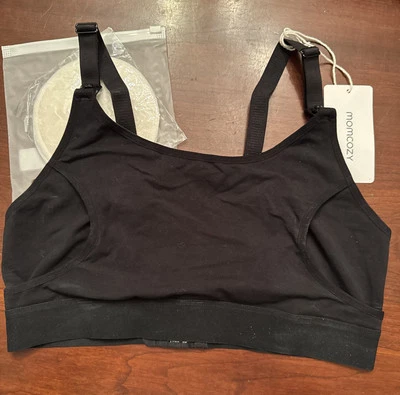 Hands Free Pumping Bra, Momcozy Adjustable Breast-Pump Holding and Nursing Bra M - Image 1 of 4