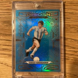 2023-24 Panini Obsidian - Diego Maradona #141 Electric Etch Blue Crystals /15 - Picture 1 of 3