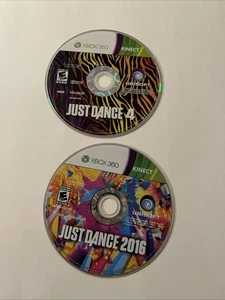 Just Dance 2016 & Just Dance 4 (Xbox 360, 2015) Discs Only Tested - Picture 1 of 5