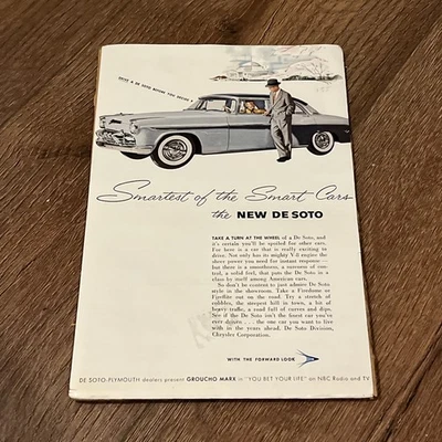 Anuncio de coche DeSoto Fireflite 1955 - El más inteligente de los coches inteligentes Foto 1 de 4