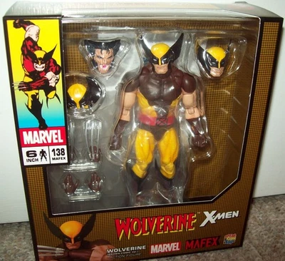 Wolverine MAFEX No.138 Reissue Brown Suit Comic Figure X-Men FREE SHIPPING USA - Image 1 of 4