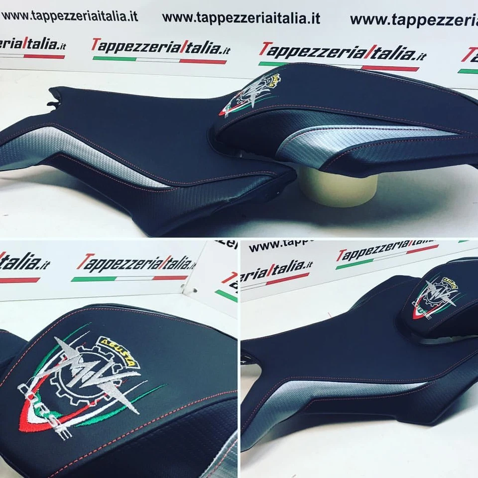 Capa de assento MV Agusta Brutale 800/RR 2017-2018 TPZ Italia feita sob medida - Imagem 1 de 1