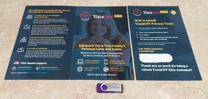 Trackoff Elite Windows Komputer USB VPN Ochrona do 6 urządzeń + Android - Zdjęcie 1 z 2