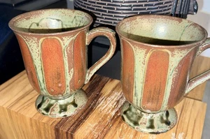 70er Jahre Vintage Japanische Retro Standbecher 2er Set - Bild 1 von 18